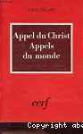 Appel du Christ… Appels du monde