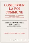 Confesser la Foi commune