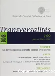 Le développement durable comme style de vie