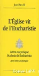 L'Église vit de l'Eucharistie