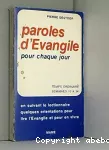 Paroles d'Evangile